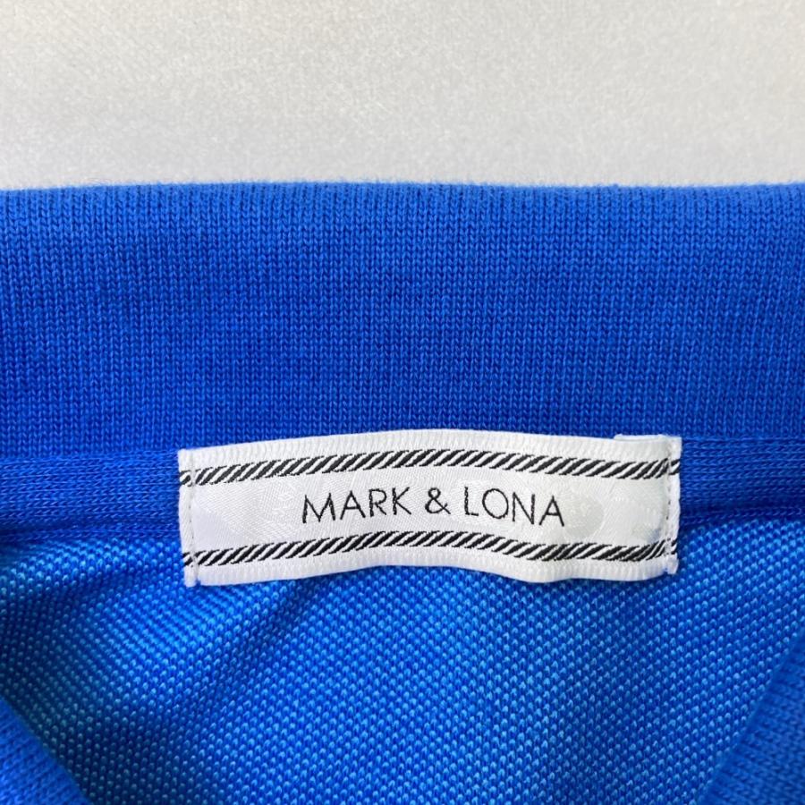 MARK&LONA（マークアンドロナ） 半袖ポロシャツ ブルー系 L ゴルフ