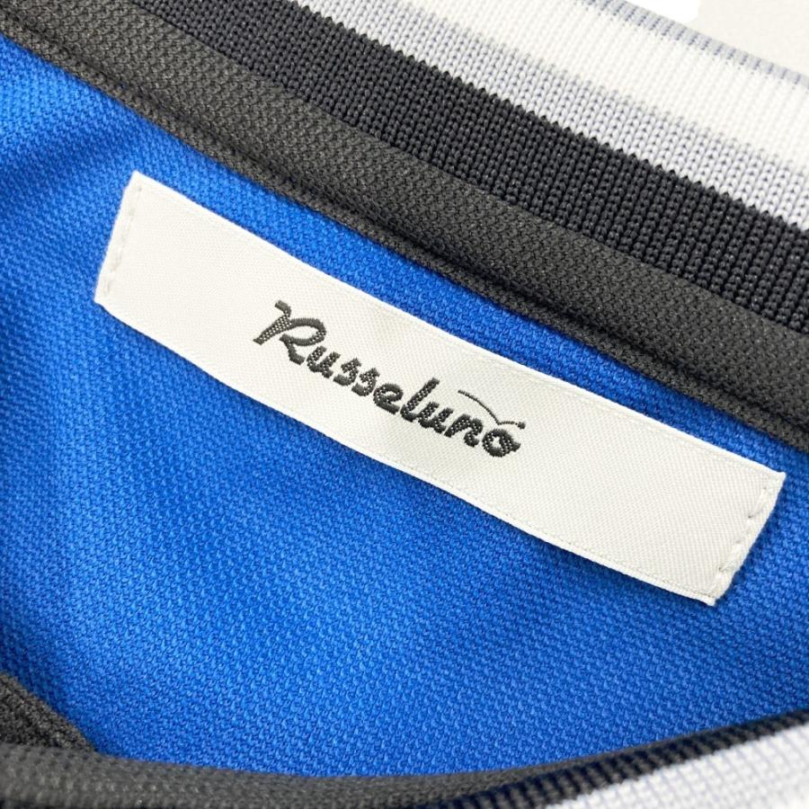Russeluno（ラッセルノ） RS-2220316 半袖ポロシャツ ルチャ ブルー系