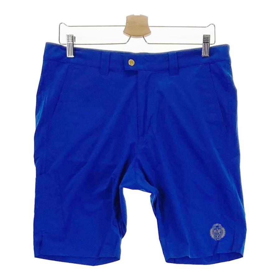 【美品】RUSSELUNO ラッセルノ モノトーン ルチャ柄 ハーフパンツ RUSSELUNO ラッセルノ ハーフパンツ ルチャ ブルー系 6 ゴルフウェア