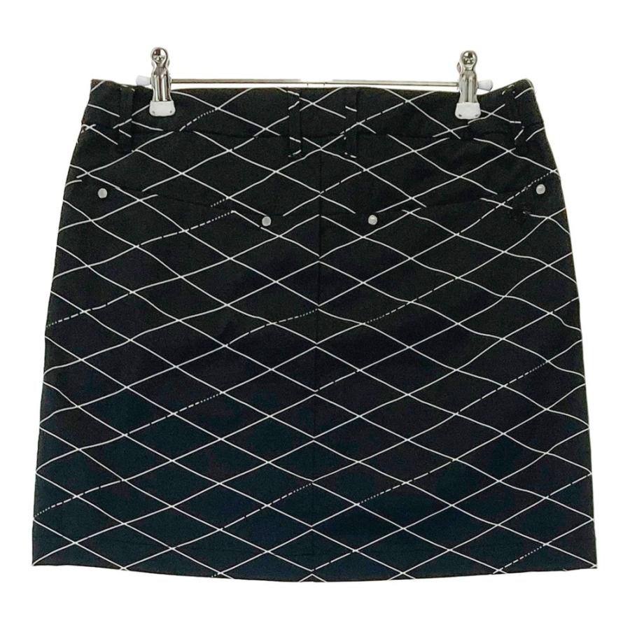 DESCENTE GOLF デサントゴルフ スカート 総柄 ブラック系 L ゴルフ