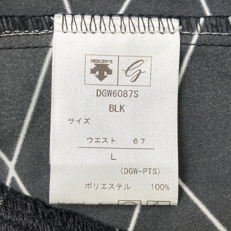 サイズ：L DESCENTE GOLF デサントゴルフ  スカート 総柄 ブラック系 [240101378673] ゴルフウェア レディース ストスト DESCENTE GOLF デサントゴルフ スカート 総柄 ブラック系 L