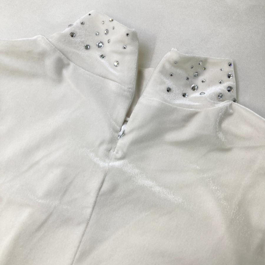 MARK&LONA マークアンドロナ モックネック長袖Tシャツ ベロア