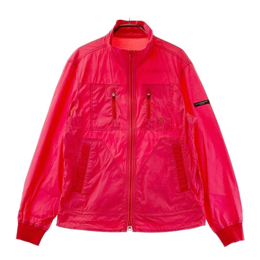 St ANDREWS セントアンドリュース ナイロンジップジャケット レッド系