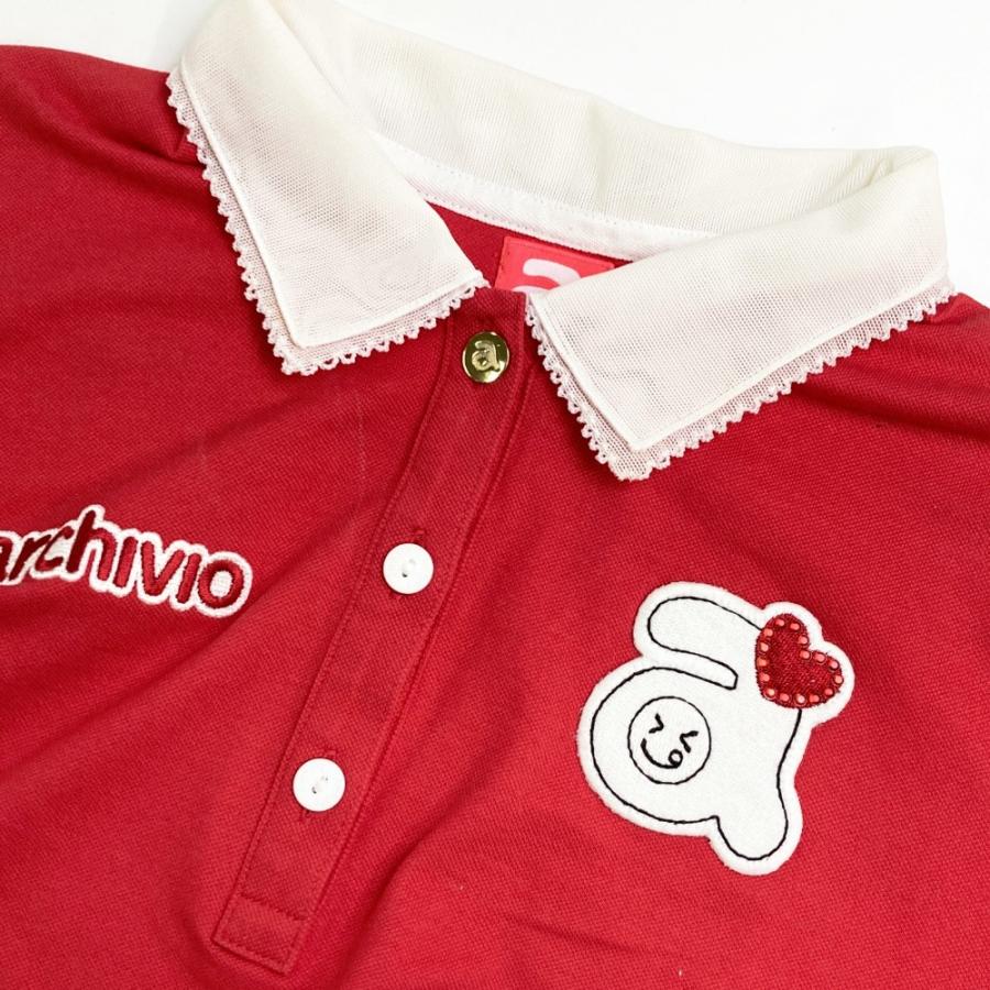 archivio ARCHIVIO アルチビオ 半袖ポロシャツ レッド系 38 archivio ARCHIVIO アルチビオ 半袖ポロシャツ レッド系 38