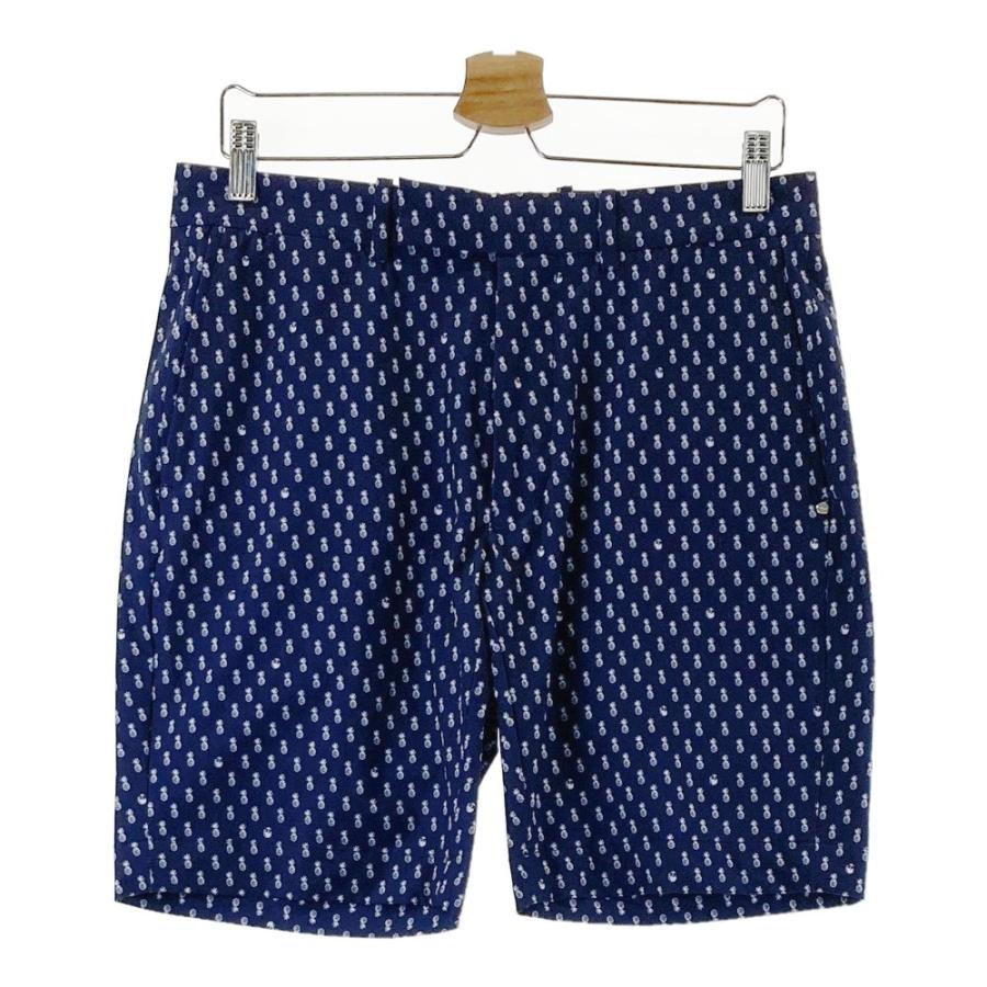 ゴルフ RLX Ralph Lauren ハーフパンツサイズ30 ネイビー色 RLX ラルフローレン ハーフパンツ パイナップル柄 ネイビー系 30