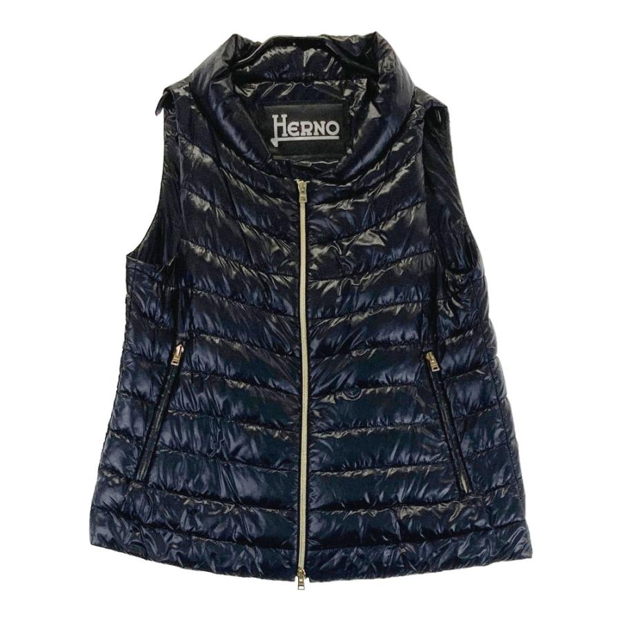 HERNO ヘルノ PI0012D ダウンベスト ブラック系 44 レディース