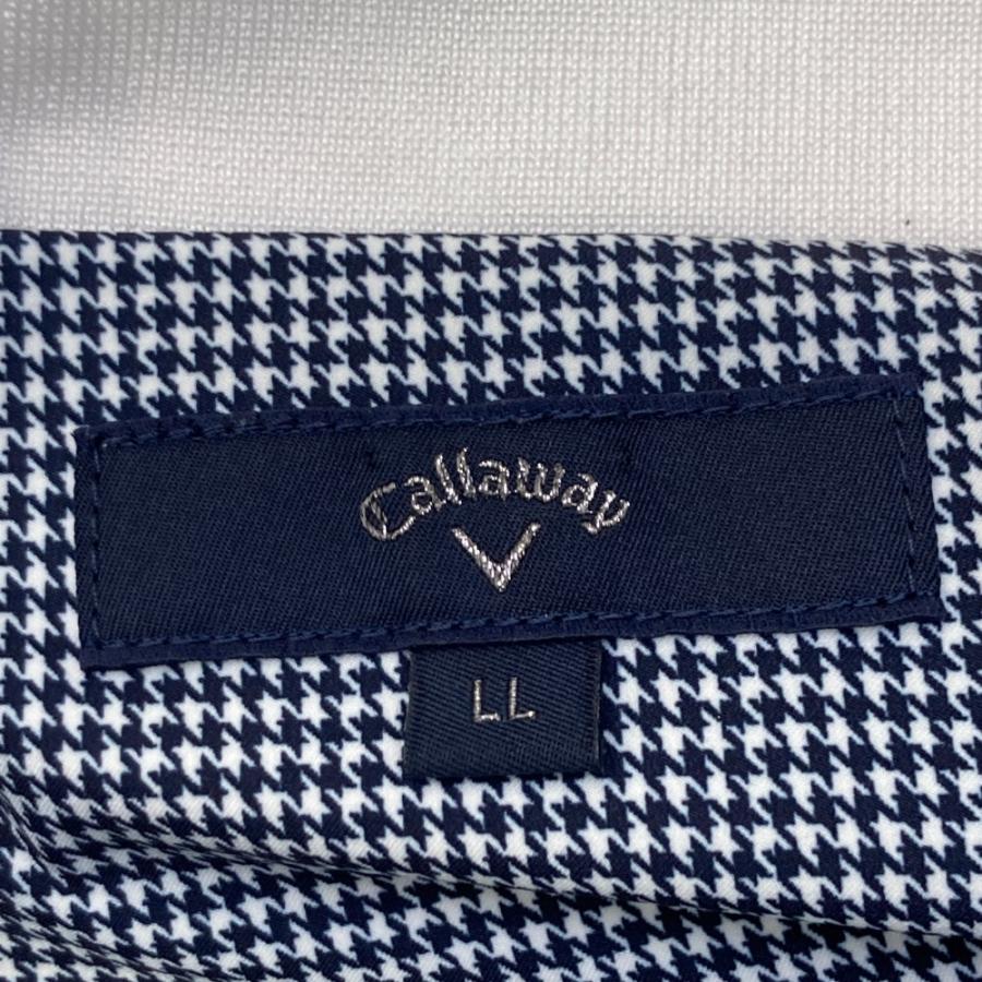 Callaway（キャロウェイ） 2WAY ジップジャケット 千鳥格子柄 ネイビー