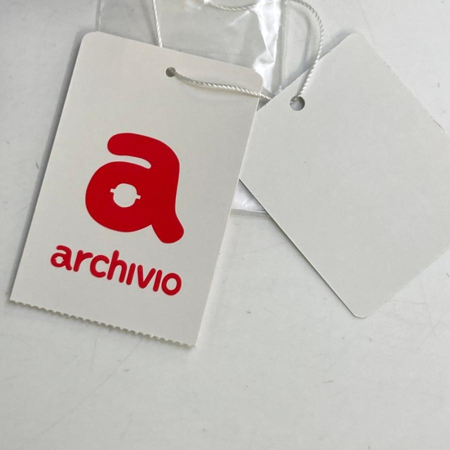 【新品】ARCHIVIO アルチビオ  ノースリーブ ワンピース ストライプ × ボーダー柄 ブルー系 40 ゴルフウェア レディース_4