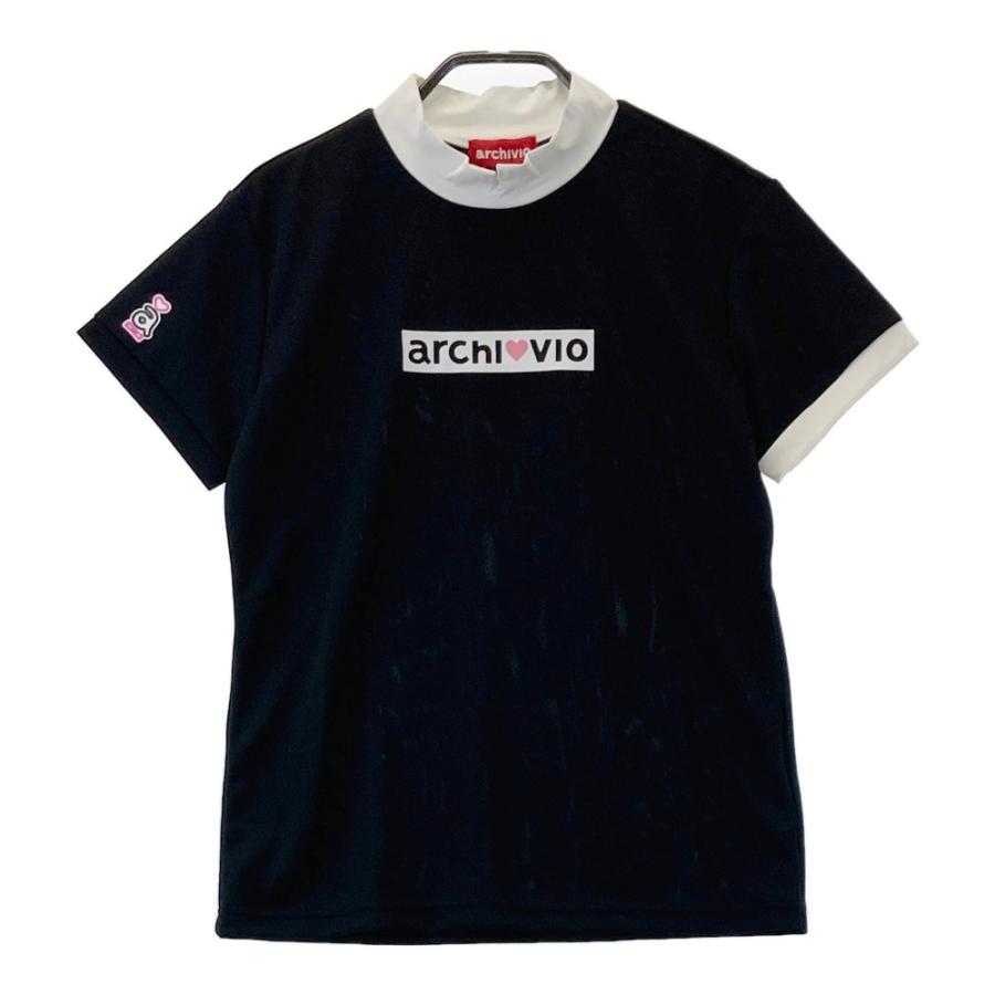 サイズ：38 ARCHIVIO アルチビオ  半袖ハイネックTシャツ  ブラック系 [240101429780] ゴルフウェア レディース ストスト archivio tシャツ 「LADIES」アルチビオゴルフウェア プル