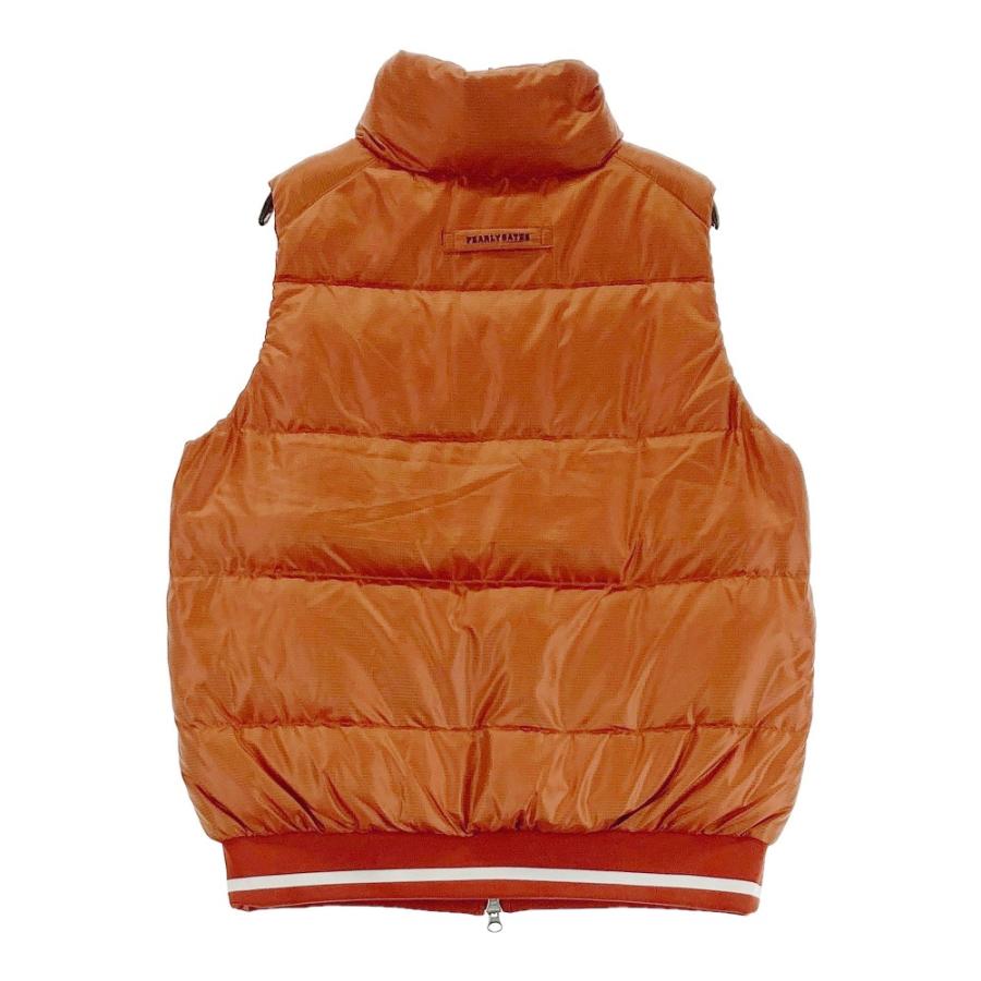 極美品　パーリーゲイツ　ダウン　ベスト　オレンジ　リブ　ワッペン 極美品 パーリーゲイツ ダウン ベスト オレンジ リブ ワッペン