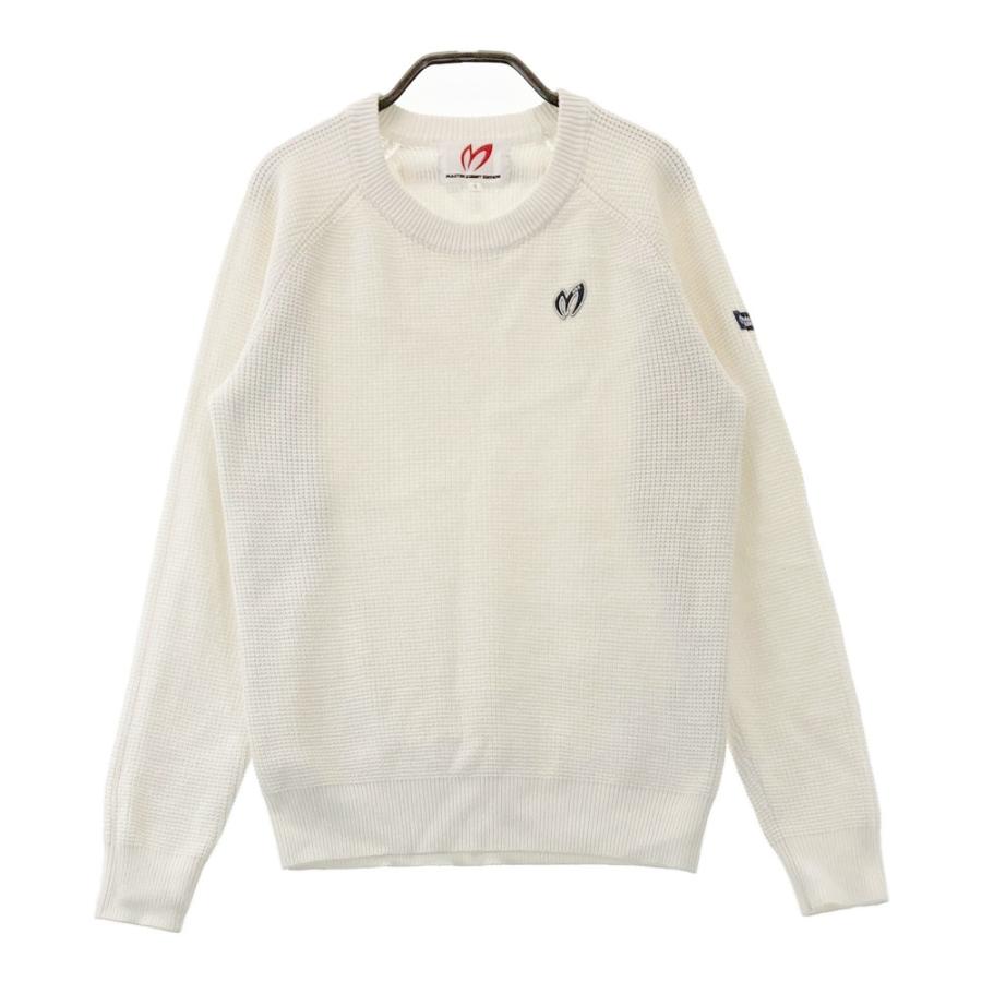 サイズ：0 MASTER BUNNY EDITION マスターバニーエディション  ニットセーター  グレー系 [240101356812] ゴルフウェア レディース ストスト MASTER BUNNY EDITION (マスターバニーエディション) ゴルフ