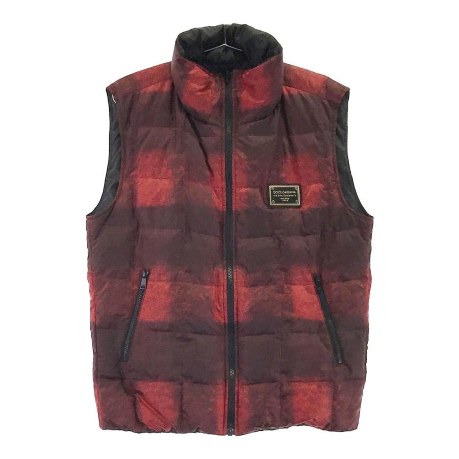 DOLCE&GABBANA ダウンジャケット レッド/ブラック ドルチェ&ガッバーナ メンズ ダウン DOLCE&GABBANA ブランド