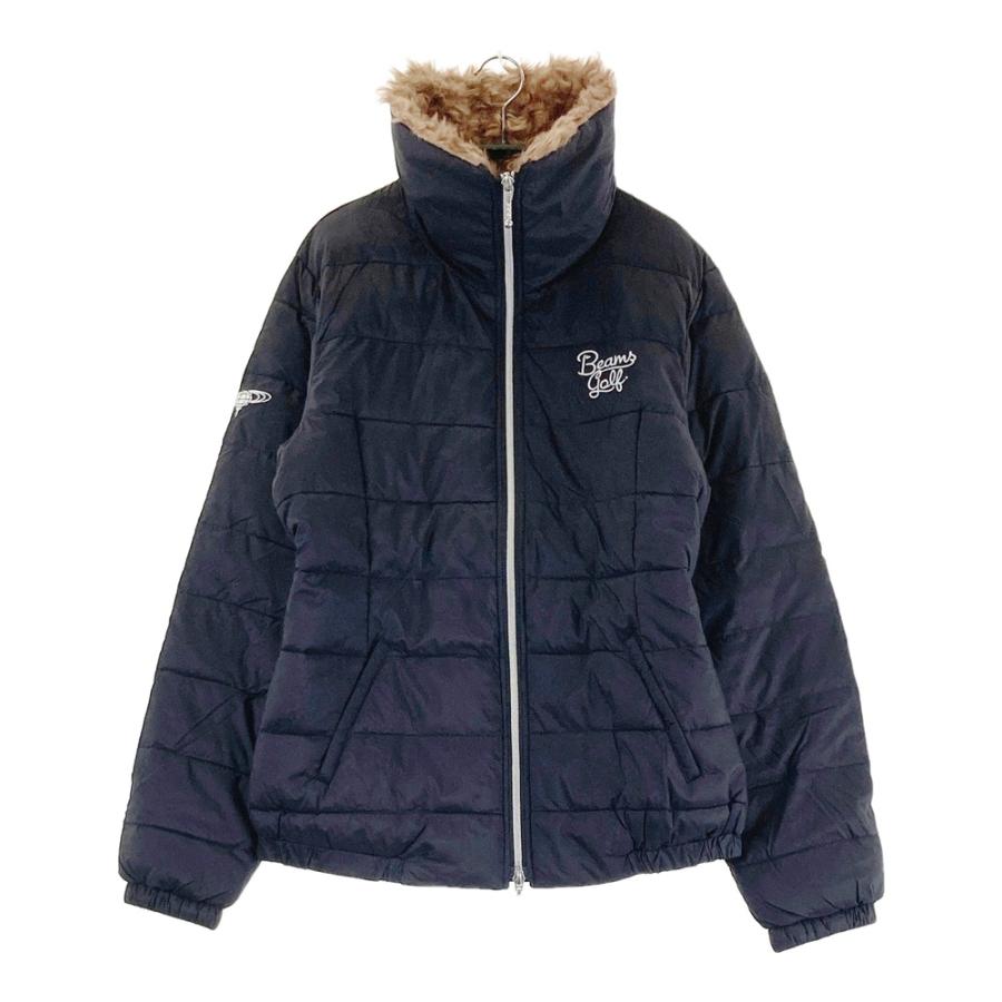 BEAMS GOLF ビームスゴルフ 中綿ジャケット ネックボア ブラック系 L