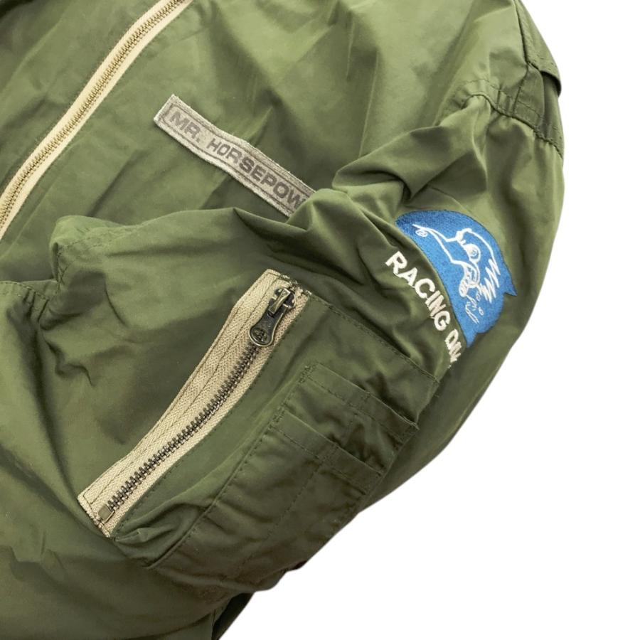 CLAY SMITH ライディングジャケット MA-1 Mサイズ カーキ CLAY SMITH ライディングジャケット MA-1 Mサイズ カーキ