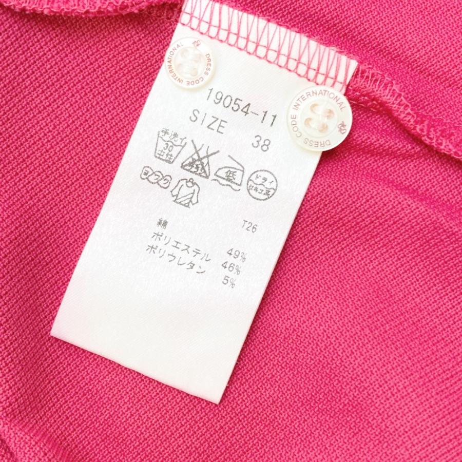 ZOY レディースポロシャツ 38 新品 ZOY（ゾーイ） 【新品】ZOY 長袖ポロシャツ ボタンダウン ピンク系 38