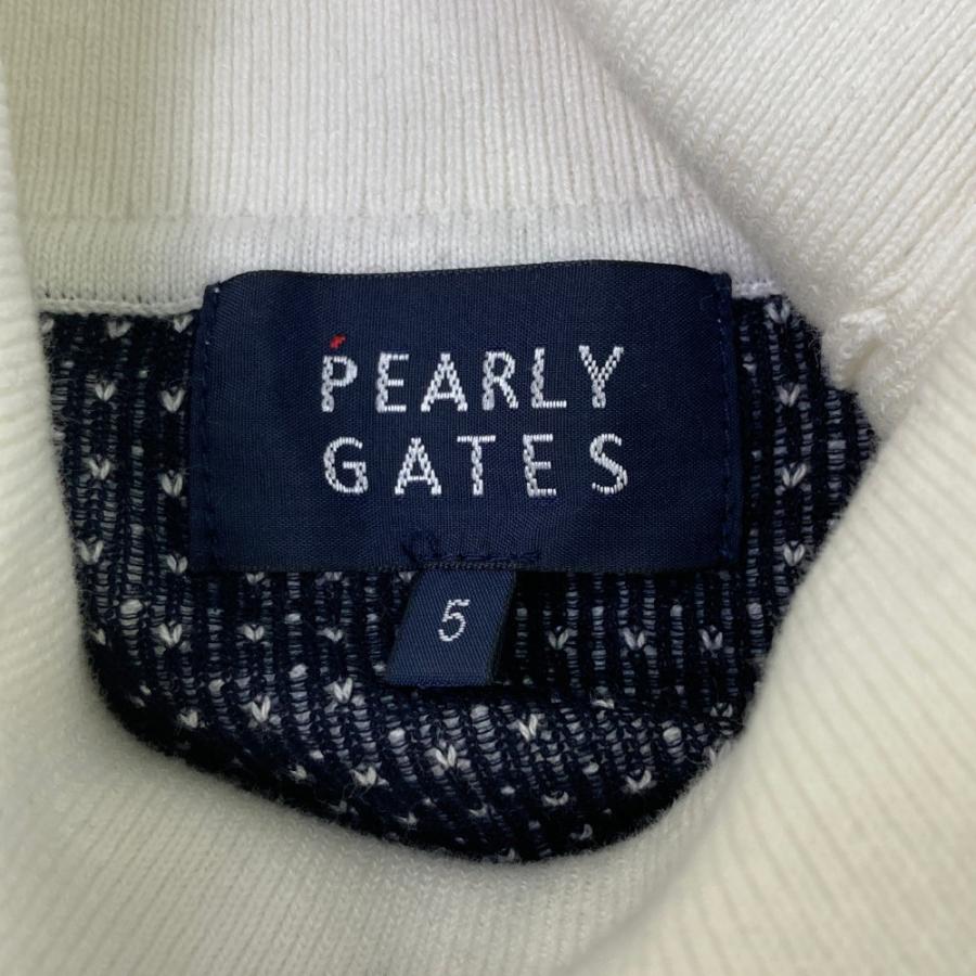 PEARLY GATES パーリーゲイツ 2024年モデル ニットセーター ドット柄 ホワイト系 5 ゴルフウェア メンズの画像