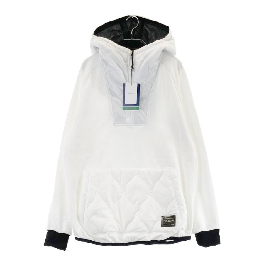 トミーヒルフィガーゴルフ　裏起毛　パーカー　アウター　ゴルフウェア　ホワイト　M 新品】TOMMY HILFIGER GOLF トミー ヒルフィガーゴルフ ; 裏起毛ハーフ