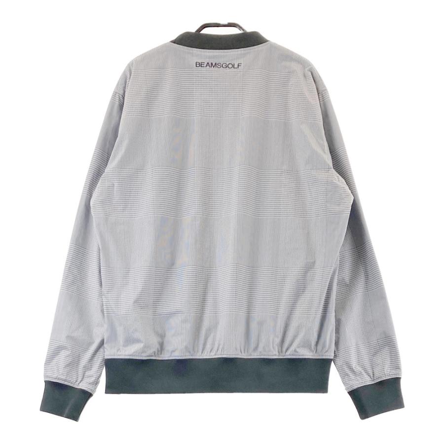 BEAMS GOLF ビームスゴルフ 2024年モデル 蓄熱 長袖ブルゾン グレンチェック柄 ホワイト系 L ゴルフウェア メンズ_1