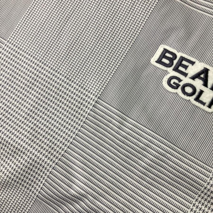 BEAMS GOLF ビームスゴルフ 2024年モデル 蓄熱 長袖ブルゾン グレンチェック柄 ホワイト系 L ゴルフウェア メンズ_4