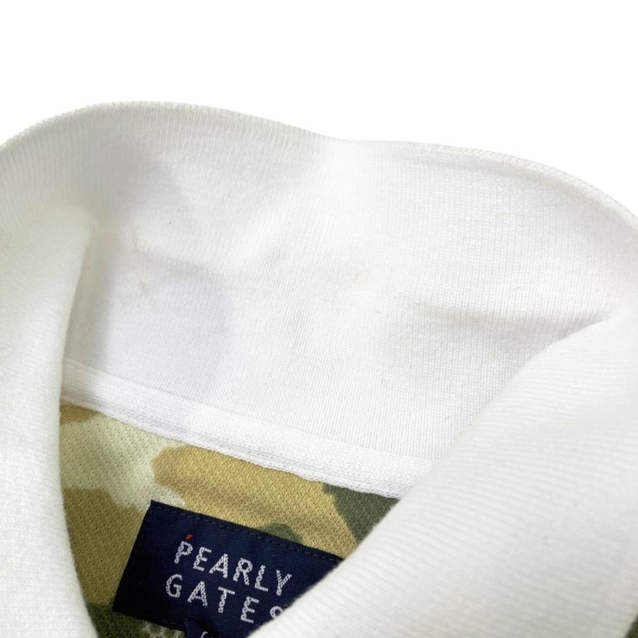 PEARLY GATES（パーリーゲイツ） 半袖ポロシャツ ボーダー×カモフラ柄