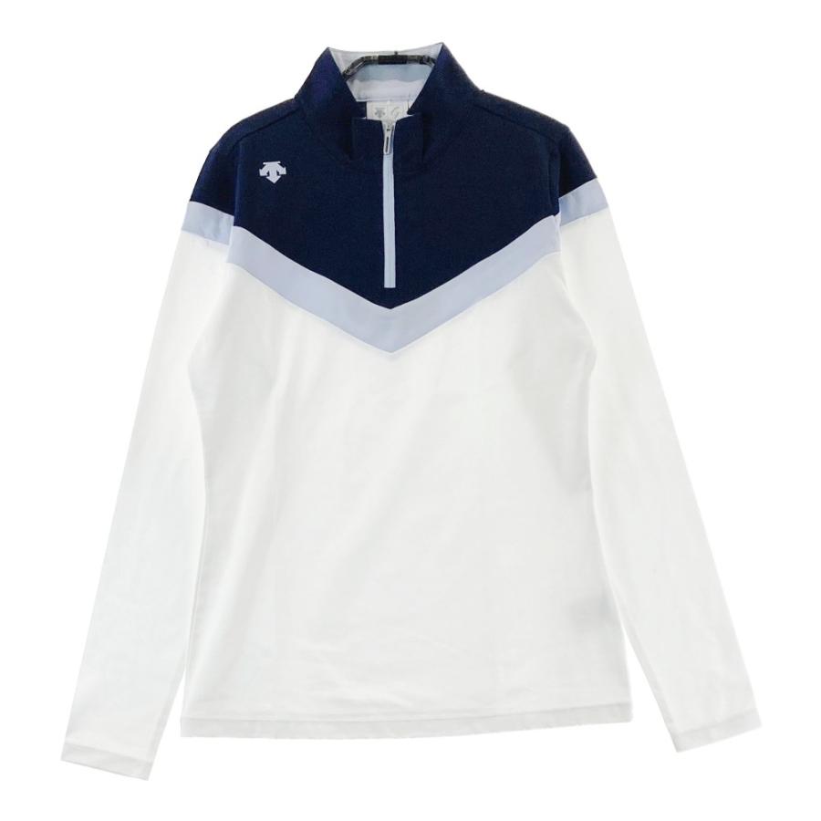 DESCENTE GOLF デサントゴルフ ジップジャケット 総柄 ホワイト
