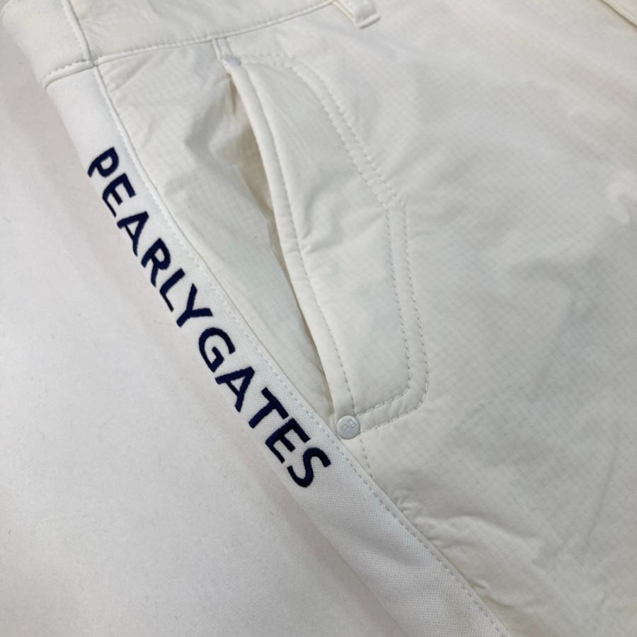 PEARLY GATES チェック柄ホワイトパンツ size5 PEARLY GATES パーリーゲイツ 中綿パンツ チェック柄 ホワイト系 5