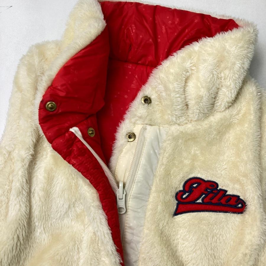 FILA GOLF フィラゴルフ リバーシブル 中綿ジップベスト ボア 