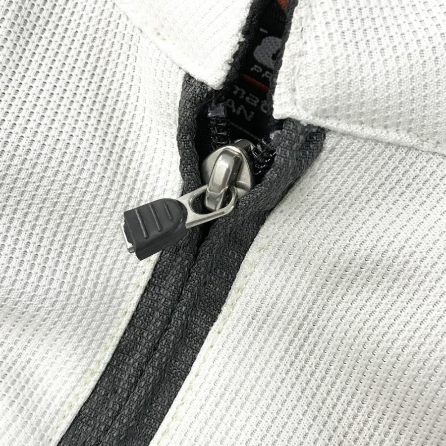 HYOD（ヒョウドウ） 牛革×メッシュ ジャケット ホワイト×ブラック L HYOD ヒョウドウ メッシュジャケット ホワイト系 L バイクウェア