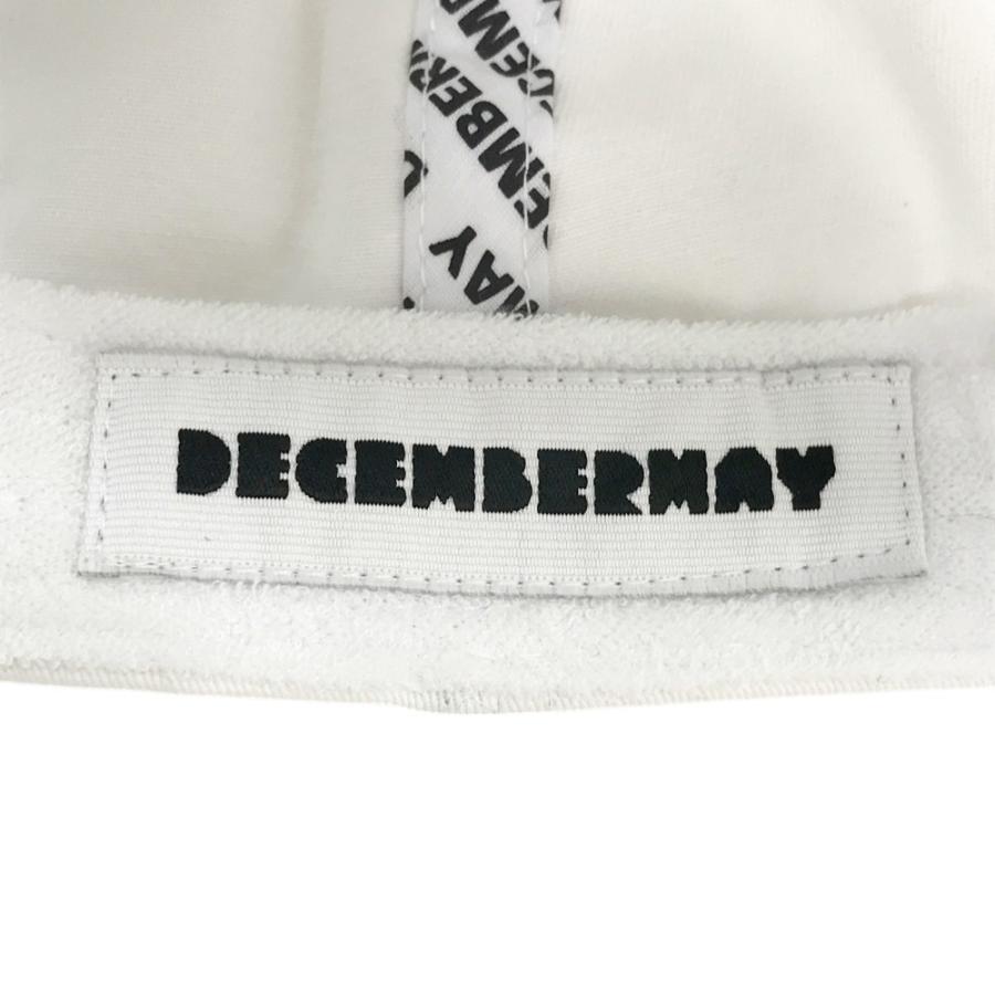 DECEMBER MAY ディセンバーメイ キャップ ホワイト ワッペン ゴルフ DECEMBERMAY ディセンバーメイ キャップ ホワイト系 ゴルフウェア