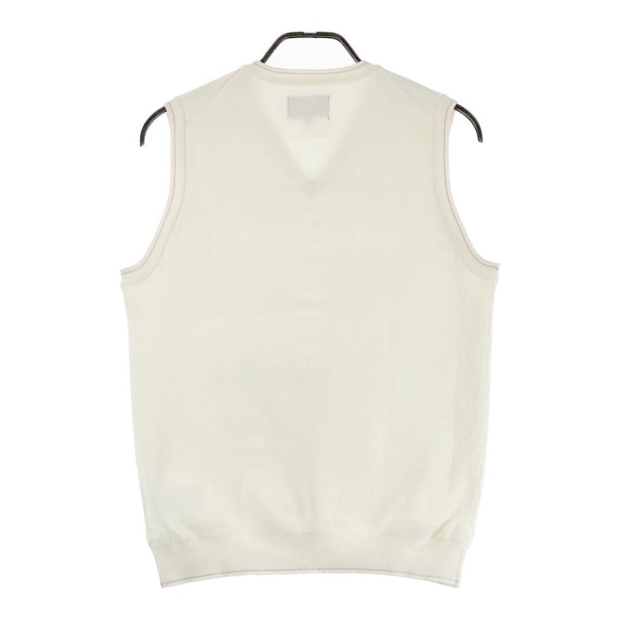 BRIEFING - coco 中古 ブリーフィング BRIEFING メンズ ベスト S 白系 ホワイト 訳あり Vネック ニット 中古 メンズ ブリーフィング BRIEFING ベスト S 白系 ホワイト