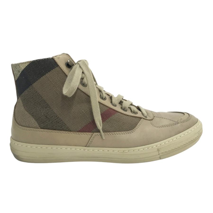 BURBERRY（バーバリー） ハイカットスニーカー チェック柄 ベージュ系 