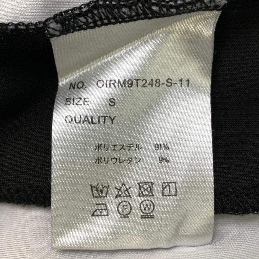 IRISHMAN アイリッシュマン 半袖モックネックシャツ ホワイトM IRISHMAN アイリッシュマン モックネック半袖Tシャツ ロゴ総柄