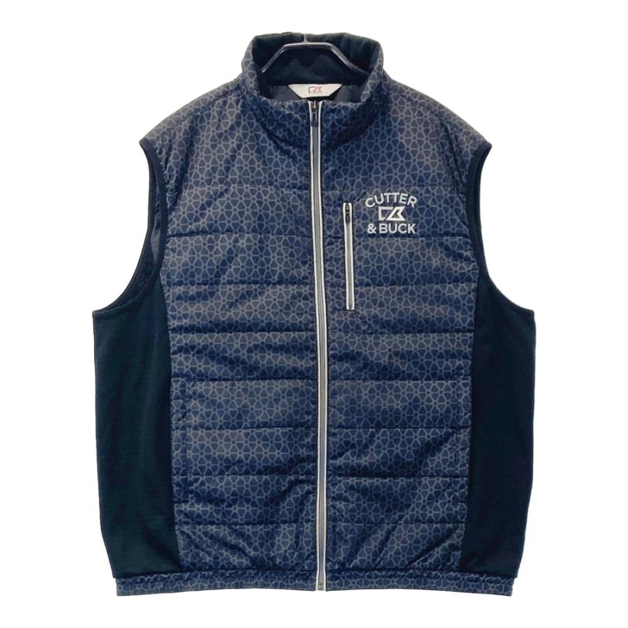 CUTTER&BUCK（カッターアンドバック） フルジップ 中綿ベスト 総柄