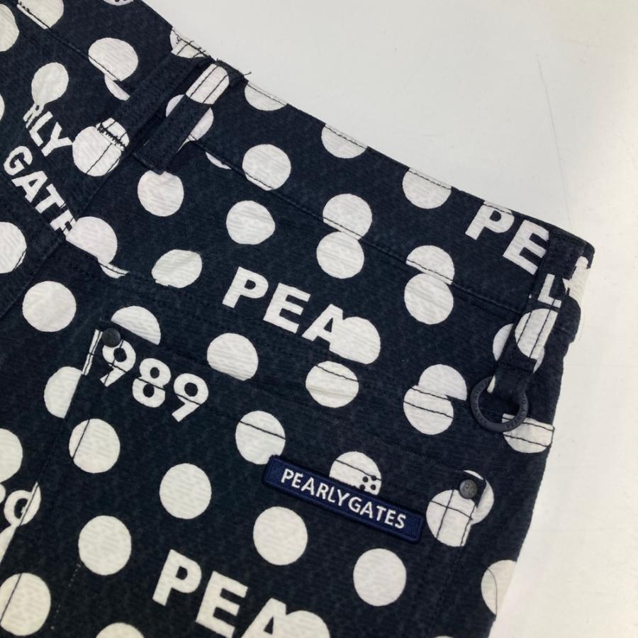 PEARLY GATES メンズパンツ ネイビー ドット柄 PEARLY GATES パーリーゲイツ ストレッチパンツ ドット柄 ネイビー系 0