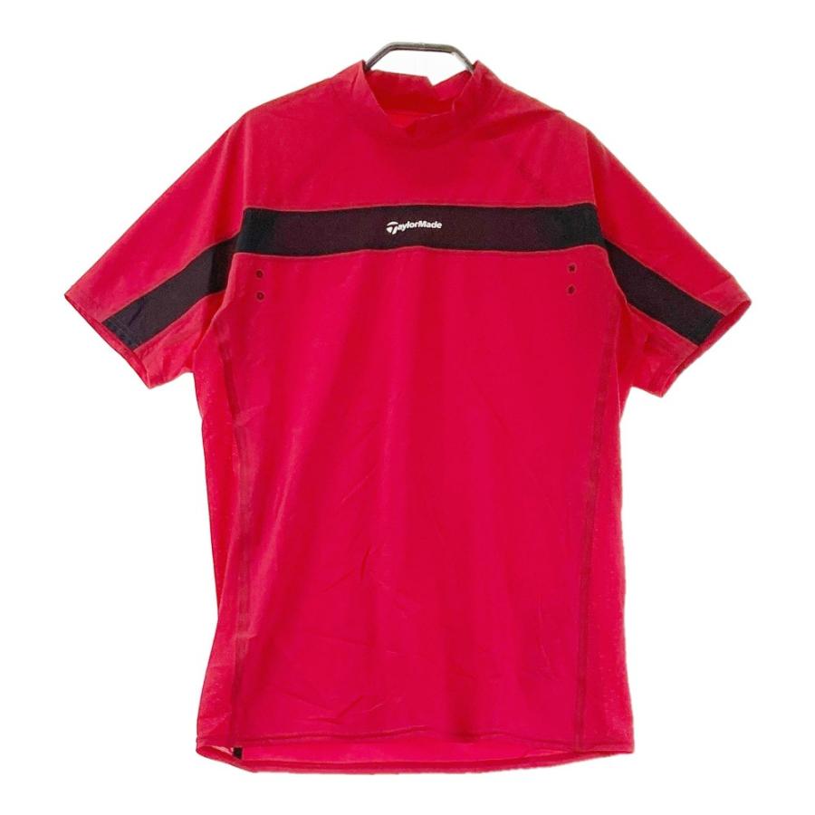 TaylorMade（テーラーメイド） モックネック 半袖Tシャツ レッド系 M
