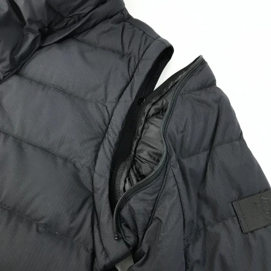 PEARLY GATES - 4281【美品】パーリーゲイツ ダウンジャケット ストレッチ性有り M グレー PEARLY GATES パーリーゲイツ 4way フード付き ダウンジャケット