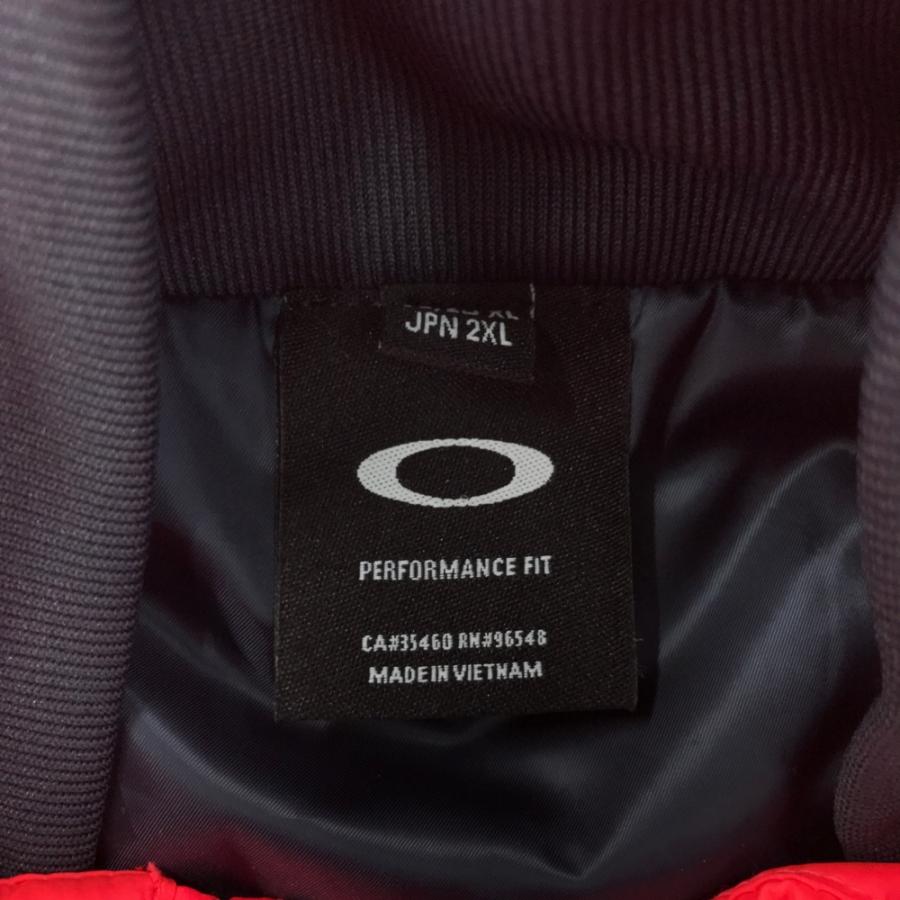 サイズ：L OAKLEY オークリー 412852JP 中綿 ジップベスト スカル刺繍  ピンク系 [240101734897] ゴルフウェア メンズ ストスト OAKLEY オークリー 中綿 ジップベスト スカル刺繍 ピンク系 2XL ゴルフ