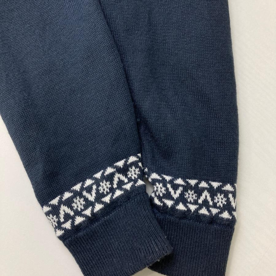 CALLAWAY キャロウェイ 裏地付 ウール混 ニット セーター 総柄