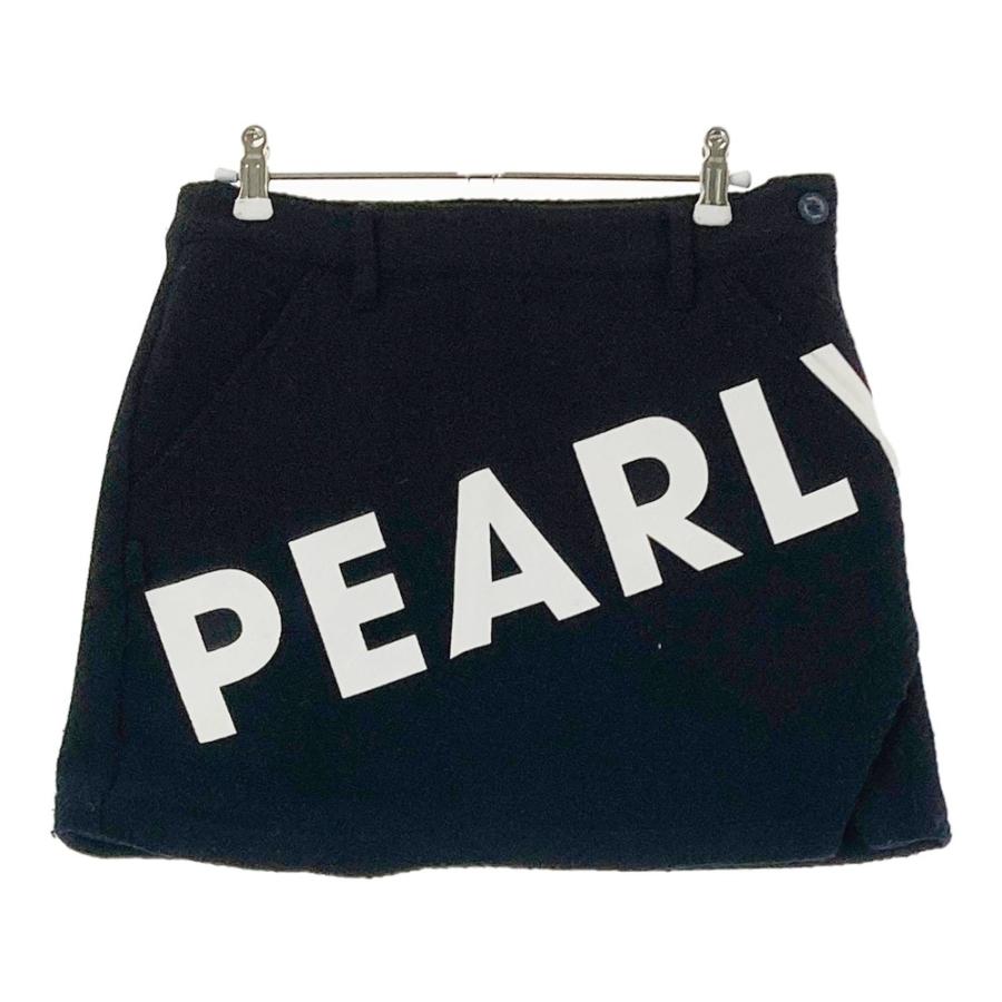 PEARLY GATES パーリーゲイツ スカート ロゴプリント ネイビー系