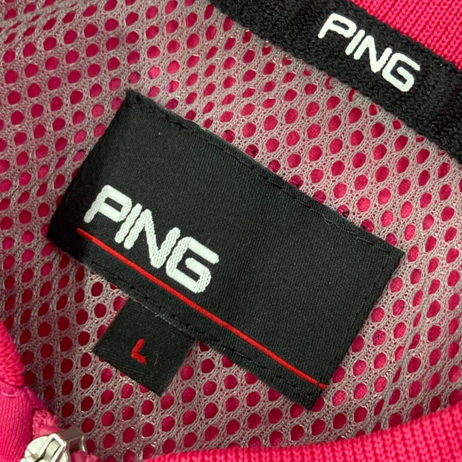 サイズ：S PING ピン 2023年モデル 裏メッシュ ジップジャケット  ブラック系 [240101428227] ゴルフウェア レディース ストスト サイズ：S PING ピン 2023年モデル 裏メッシュ ジップジャケット