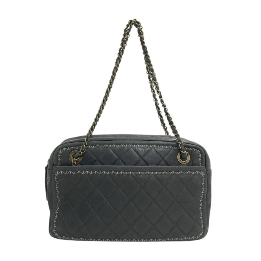 CHANEL（シャネル） チェーン バッグ グレー系 : ブランド古着ストスト 