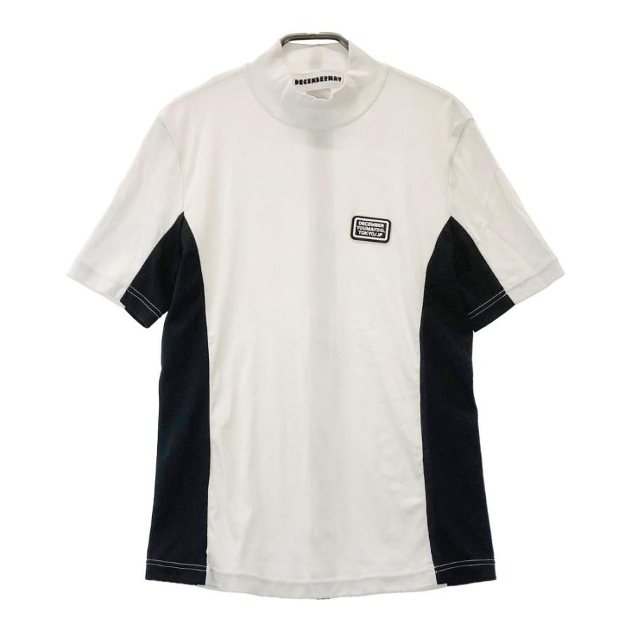 ディッセンバーメイ　半袖　ホワイト DECEMBERMAY ディセンバーメイ ハイネック 半袖Tシャツ ホワイト