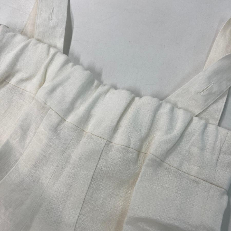 【良品】MYLAN マイラン リネン ジャンプスーツ 白 MYLAN マイラン MY23SS-OP003 Tack Wide Jumpsuit ジャンプスーツ