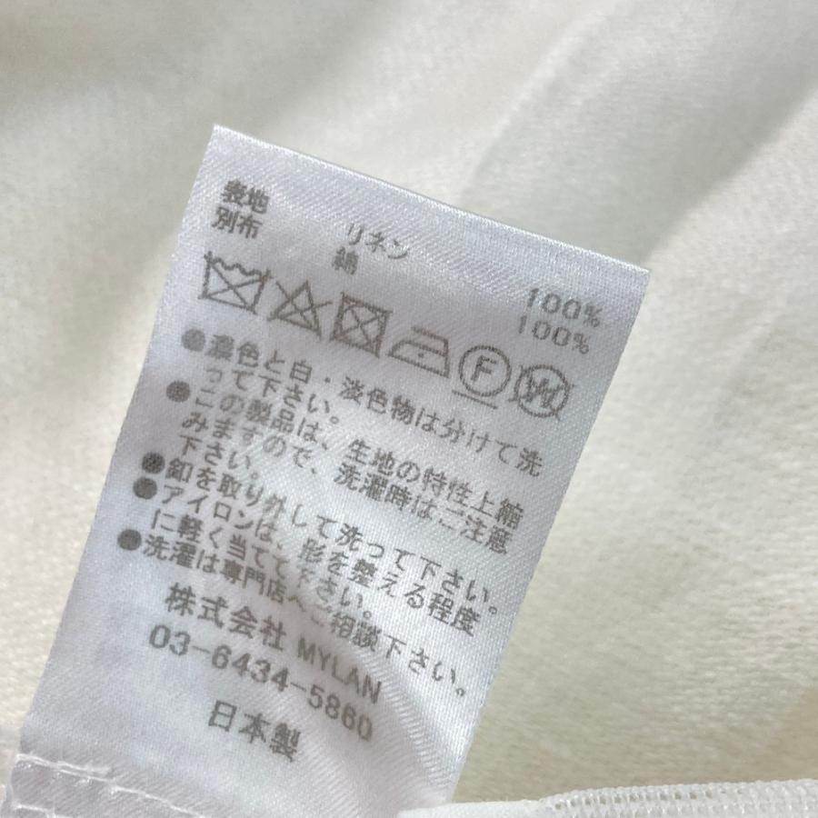 【良品】MYLAN マイラン リネン ジャンプスーツ 白 MYLAN マイラン MY23SS-OP003 Tack Wide Jumpsuit ジャンプスーツ
