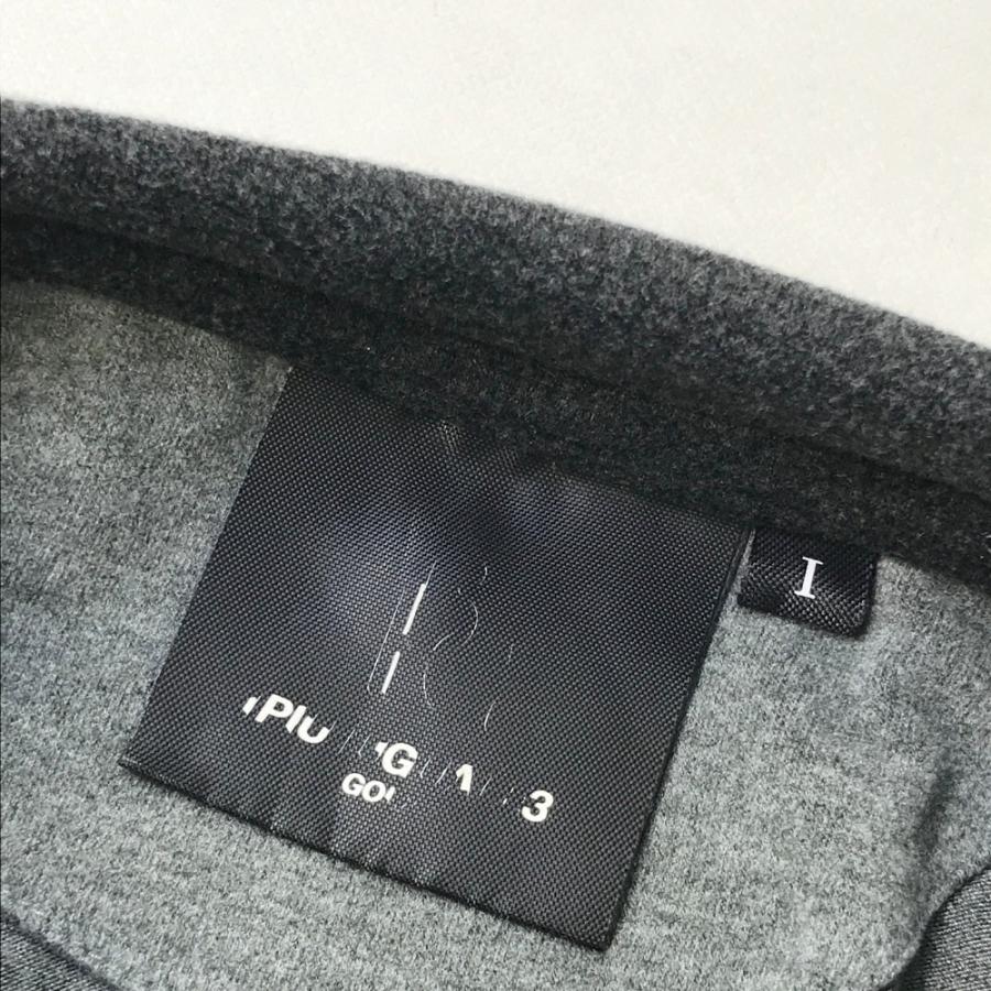 1PIU1UGUALE3 GOLF 長袖モックネックTシャツ グレー系 1 ゴルフウェア