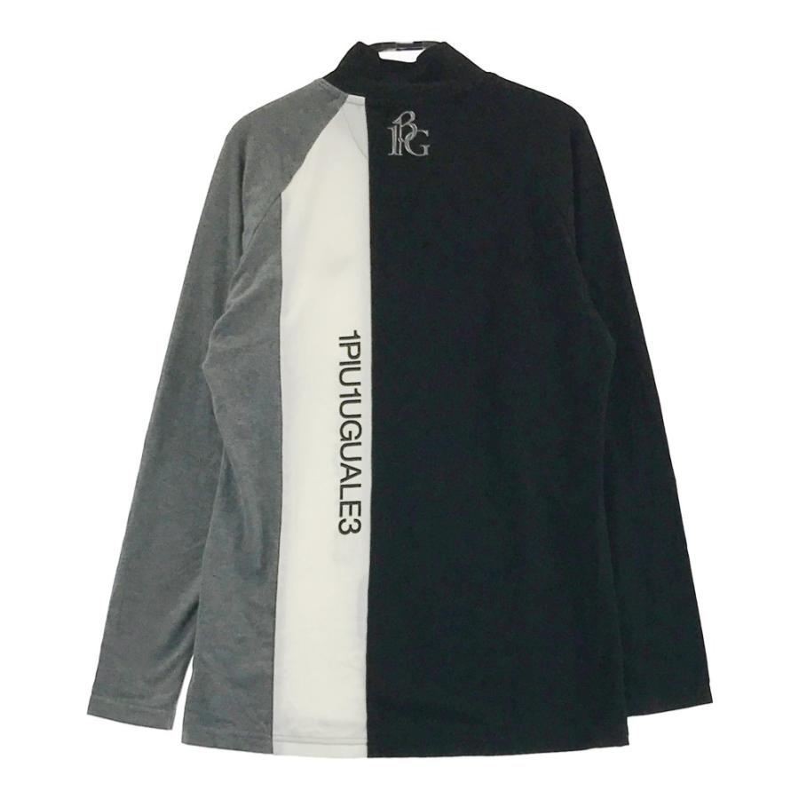 サイズ：2 1PIU1UGUALE3 GOLF GST162 長袖モックネックTシャツ  ブラック系 [240101441204] ゴルフウェア レディース ストスト サイズ：2 1PIU1UGUALE3 GOLF GST162 長袖モックネックTシャツ