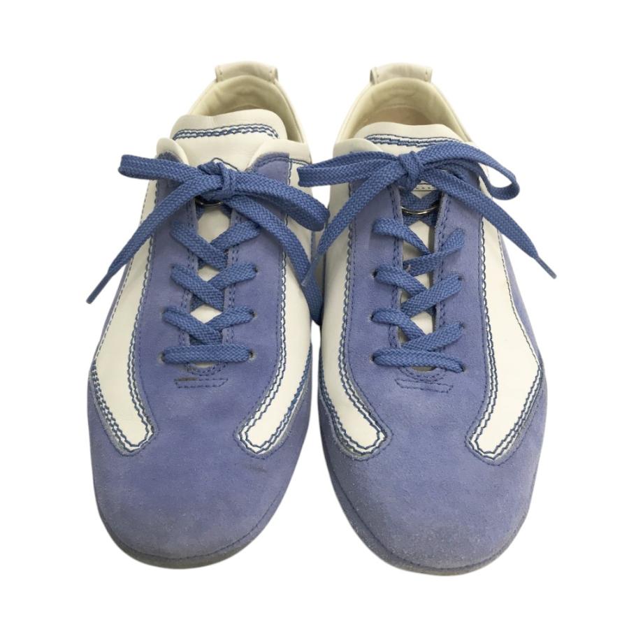 TOD'S（トッズ） スエード スニーカー ブルー系 37 1/2