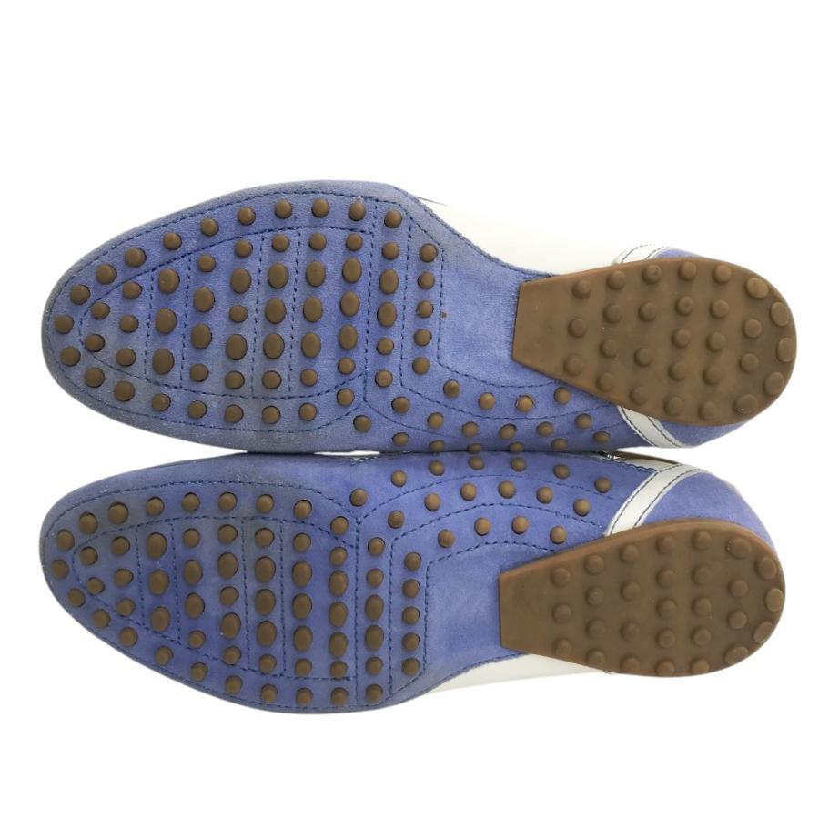 TOD'S（トッズ） スエード スニーカー ブルー系 37 1/2 レディース