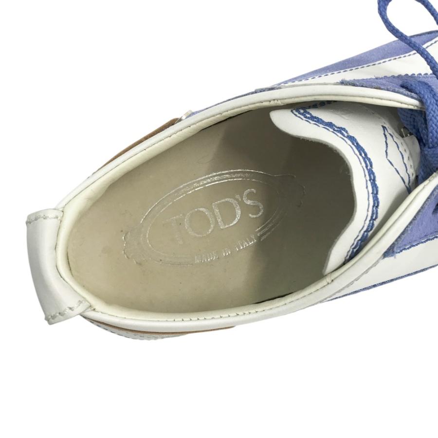 TOD'S（トッズ） スエード スニーカー ブルー系 37 1/2 レディース