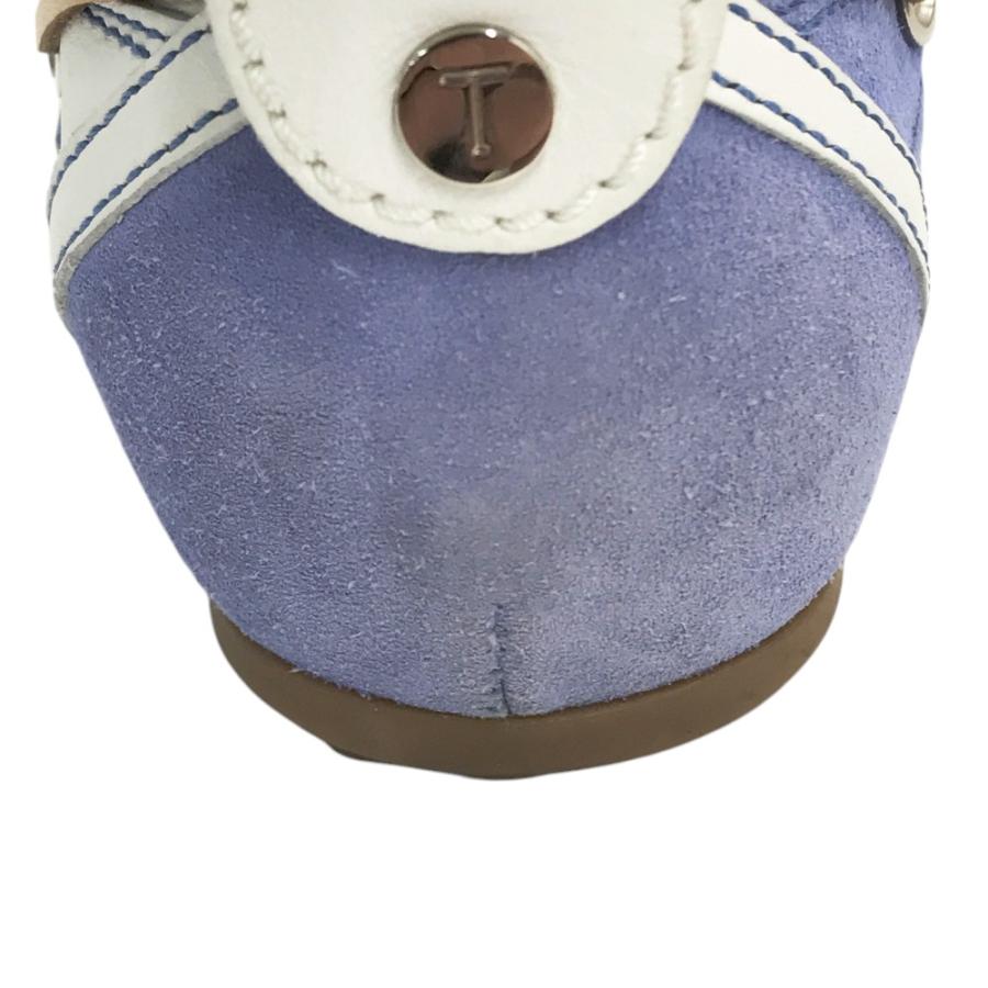 TOD'S（トッズ） スエード スニーカー ブルー系 37 1/2 レディース